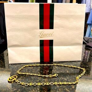 Gucci Gold Chain Belt - 70 cms - Authentic